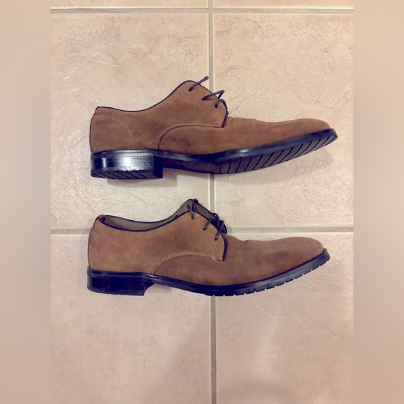 Aldo Suede Dress Shoes Mens Size 9 brown/tan - Picture 3 of 4